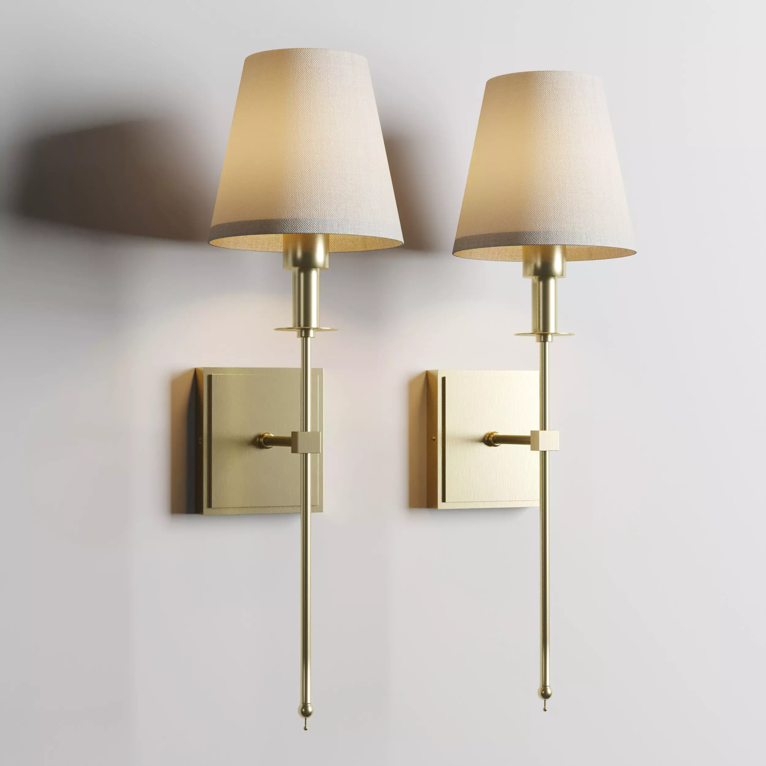 Tyrone 1-Light Wallchiere Wall Sconce Low-poly 3D model