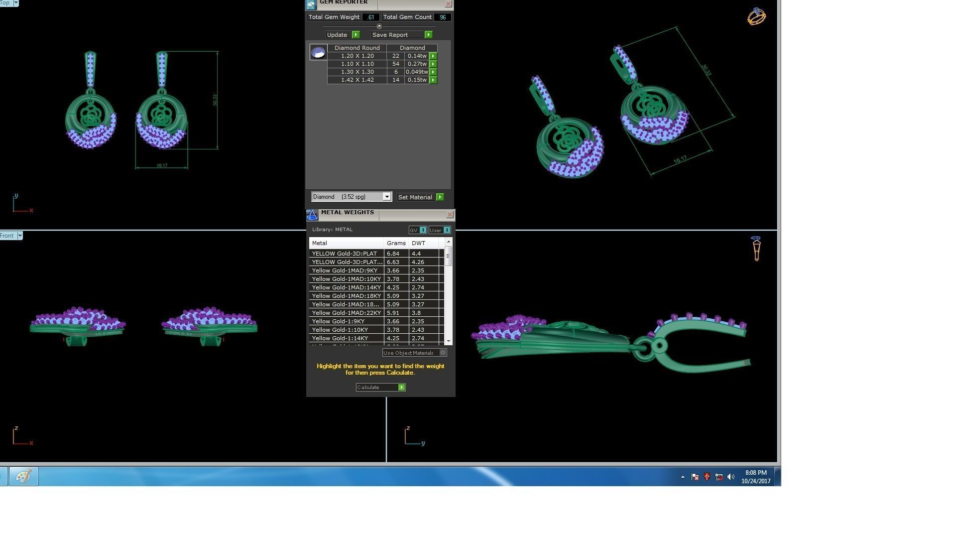 120 Drop Earrings stl details pack 3D print model_9