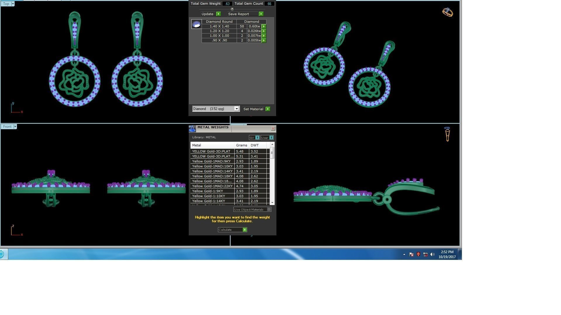 120 Drop Earrings stl details pack 3D print model_54