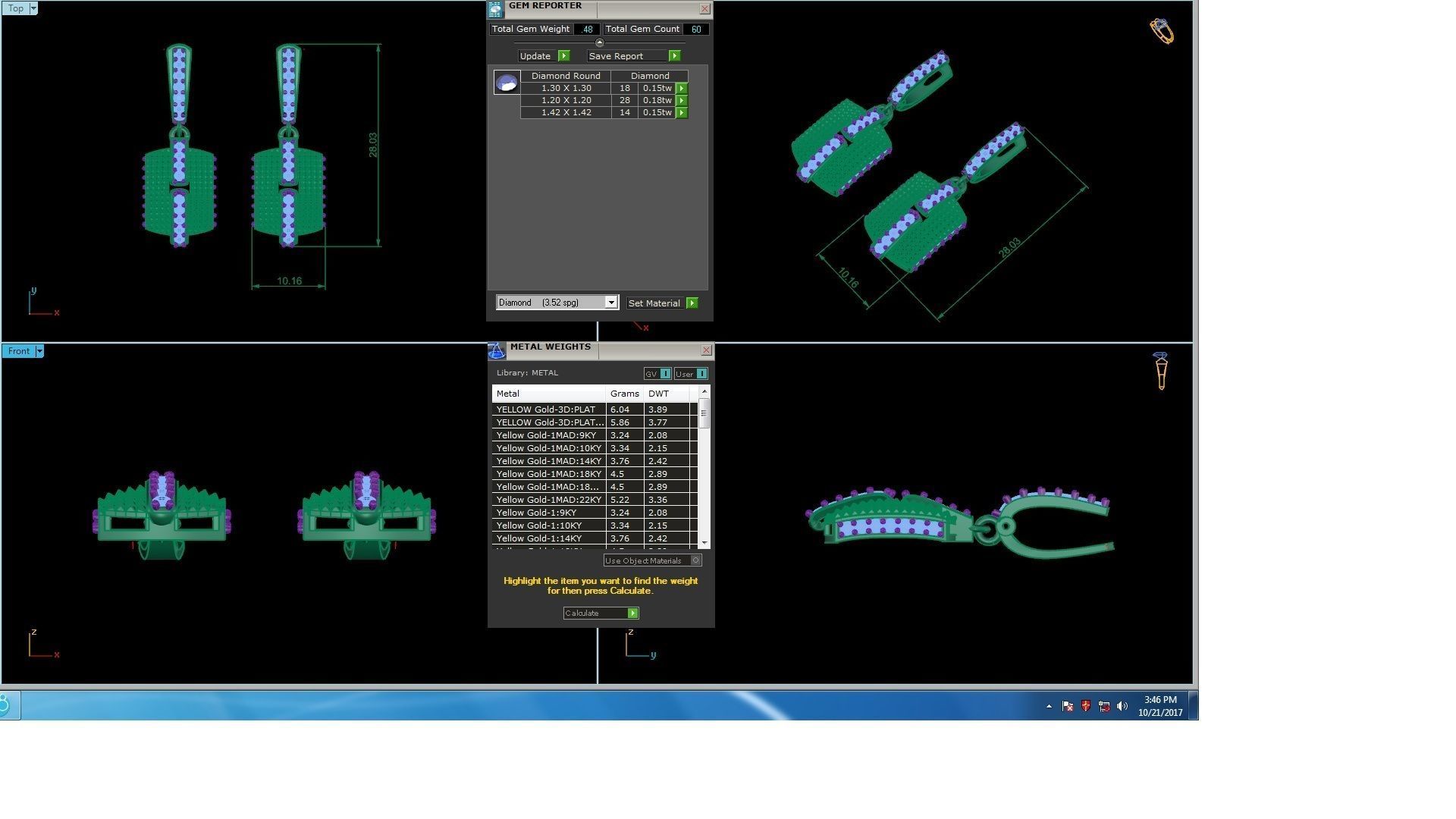 120 Drop Earrings stl details pack 3D print model_97