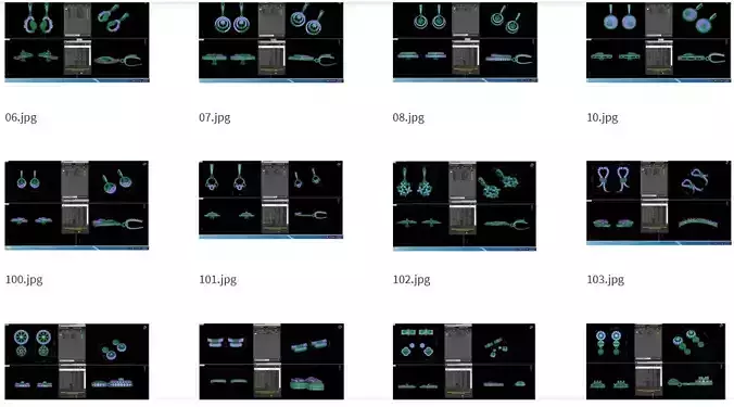 120 Drop Earrings stl details pack