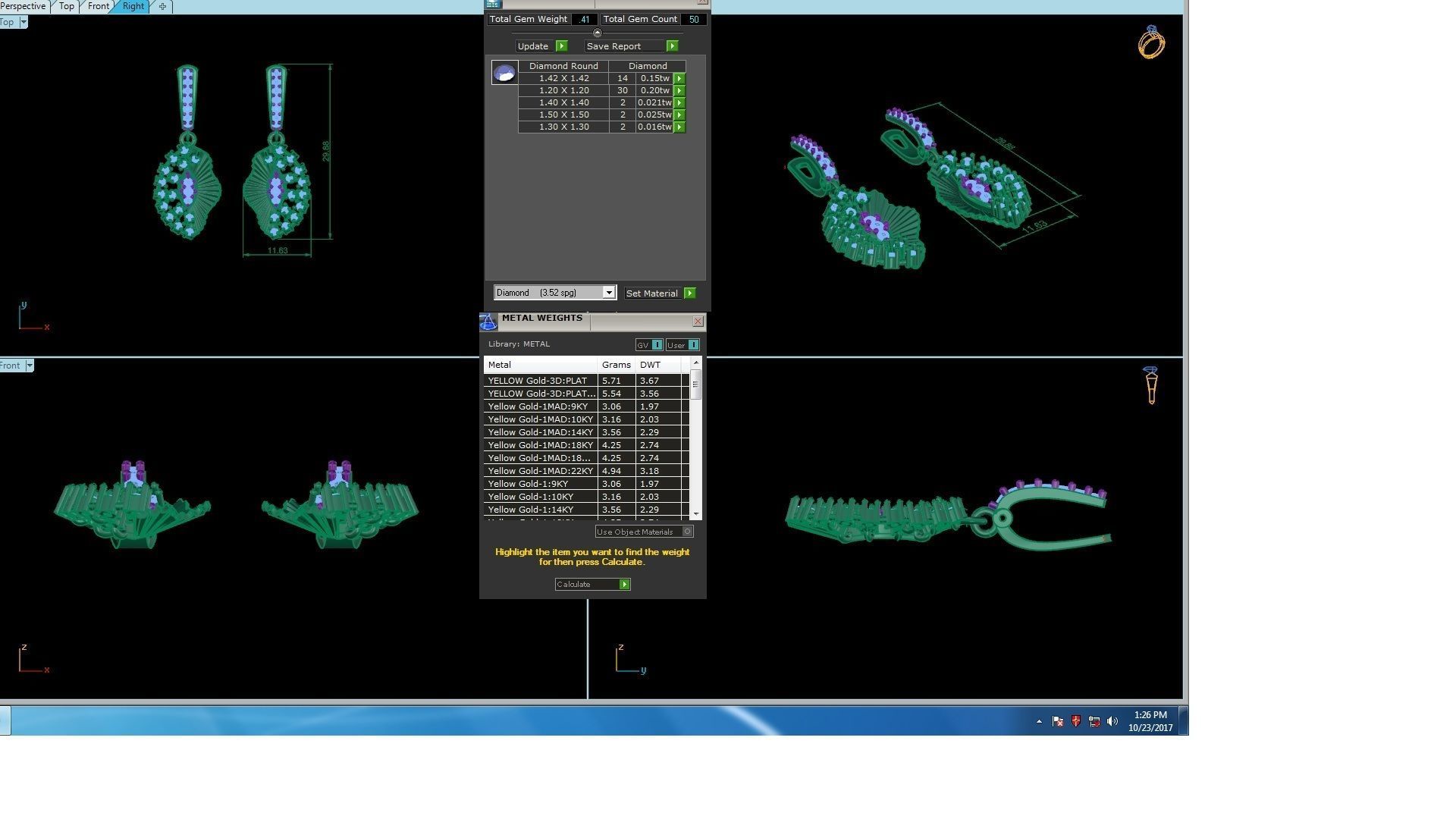 120 Drop Earrings stl details pack 3D print model_70