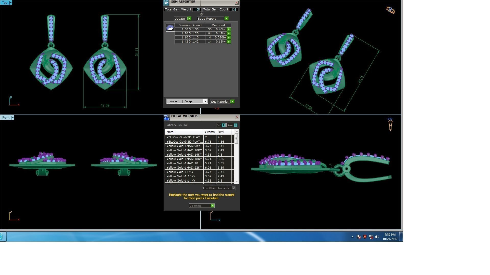 120 Drop Earrings stl details pack 3D print model_93