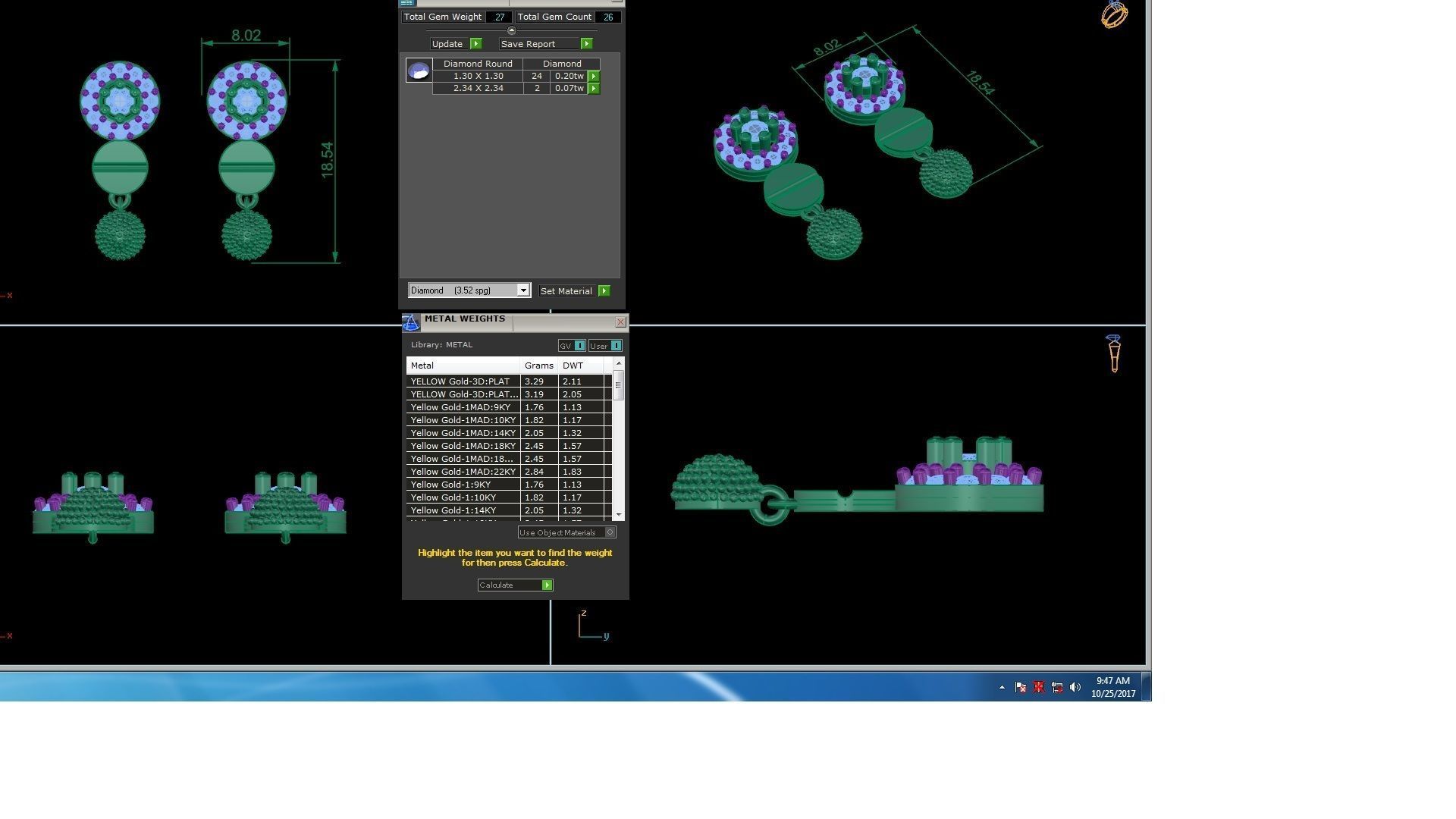 120 Drop Earrings stl details pack 3D print model_16