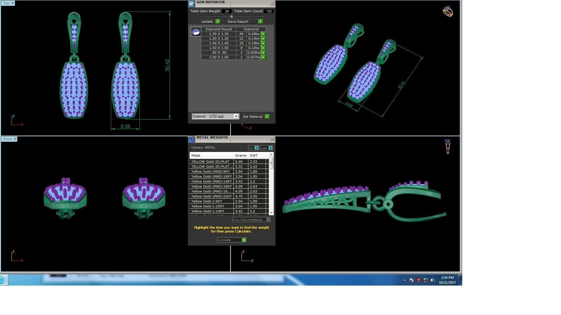 120 Drop Earrings stl details pack 3D print model_78