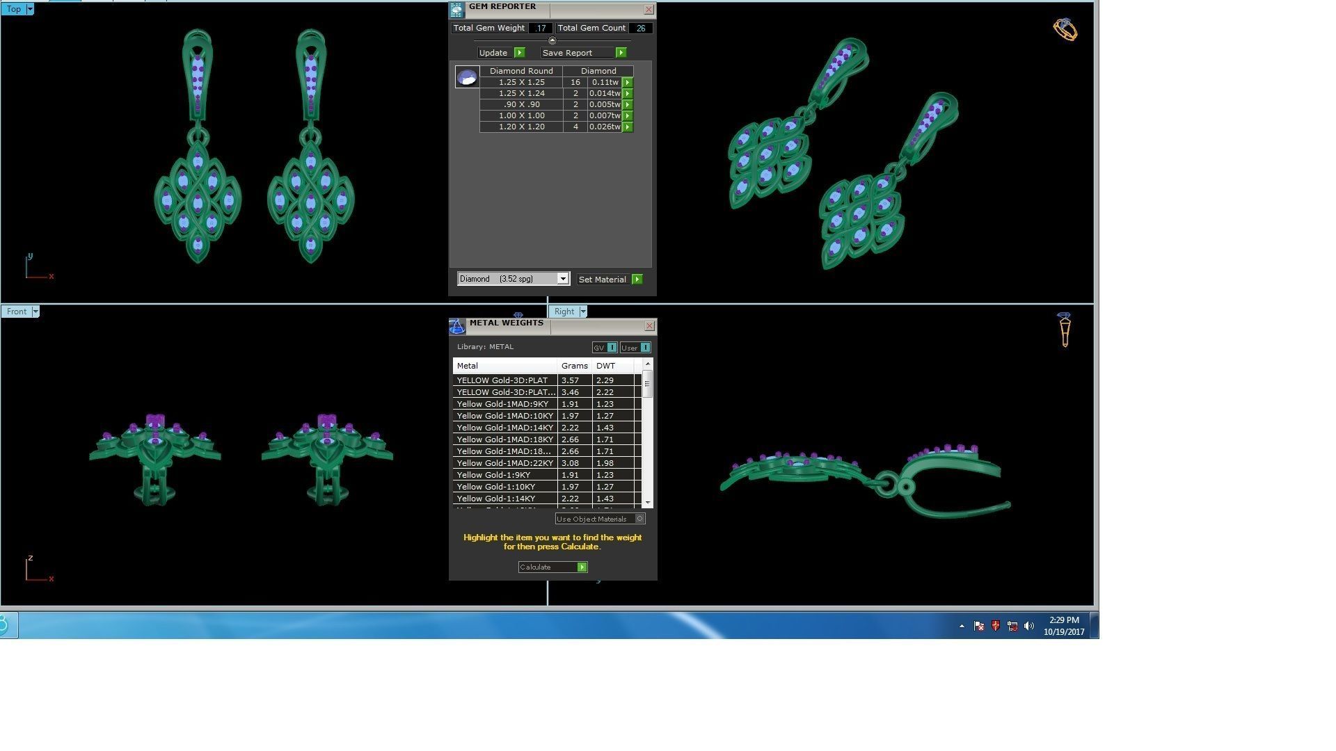 120 Drop Earrings stl details pack 3D print model_30