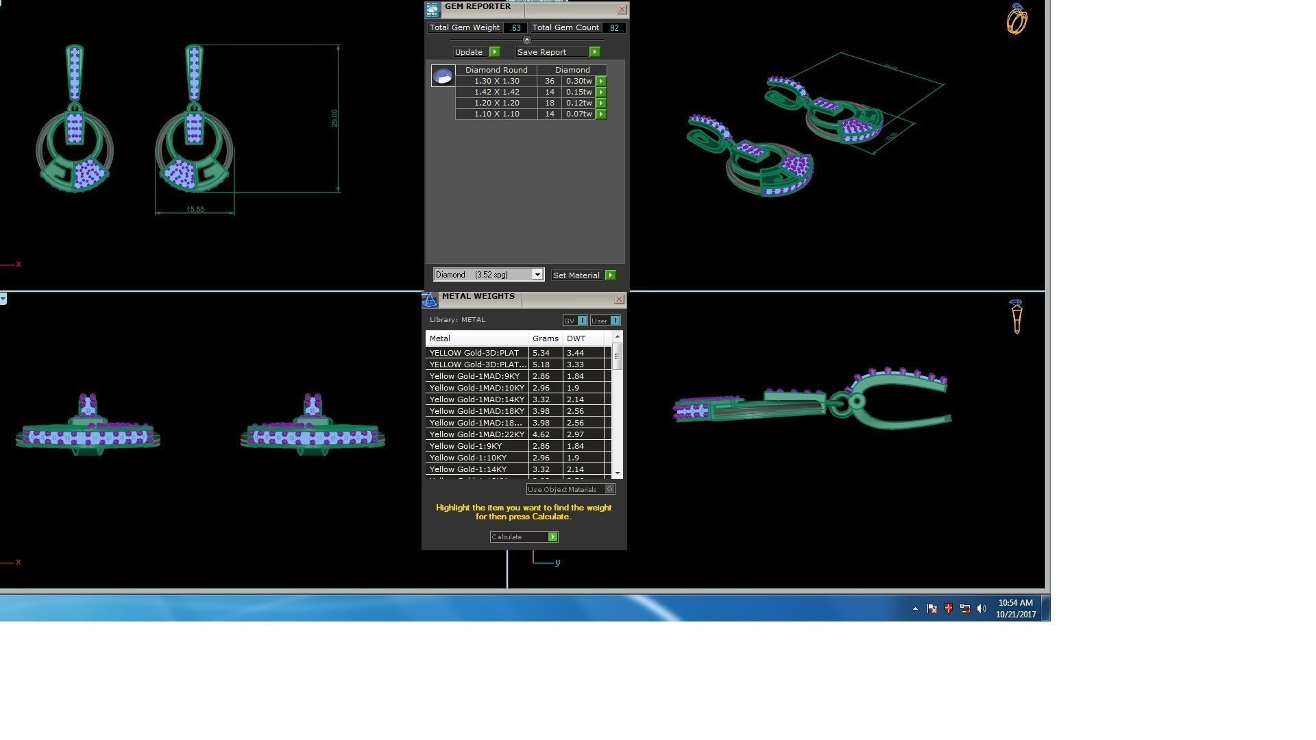 120 Drop Earrings stl details pack 3D print model_57