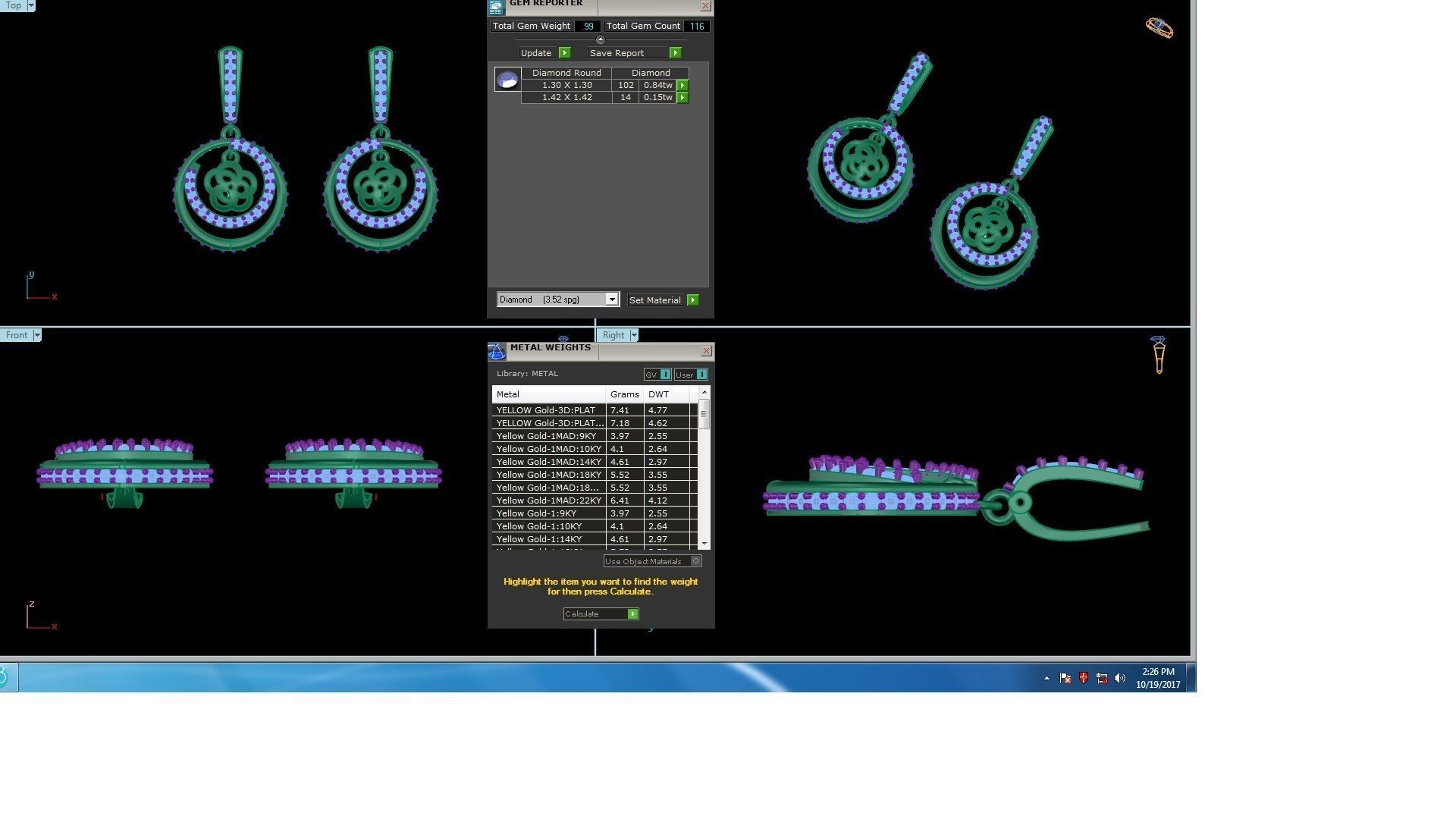 120 Drop Earrings stl details pack 3D print model_7