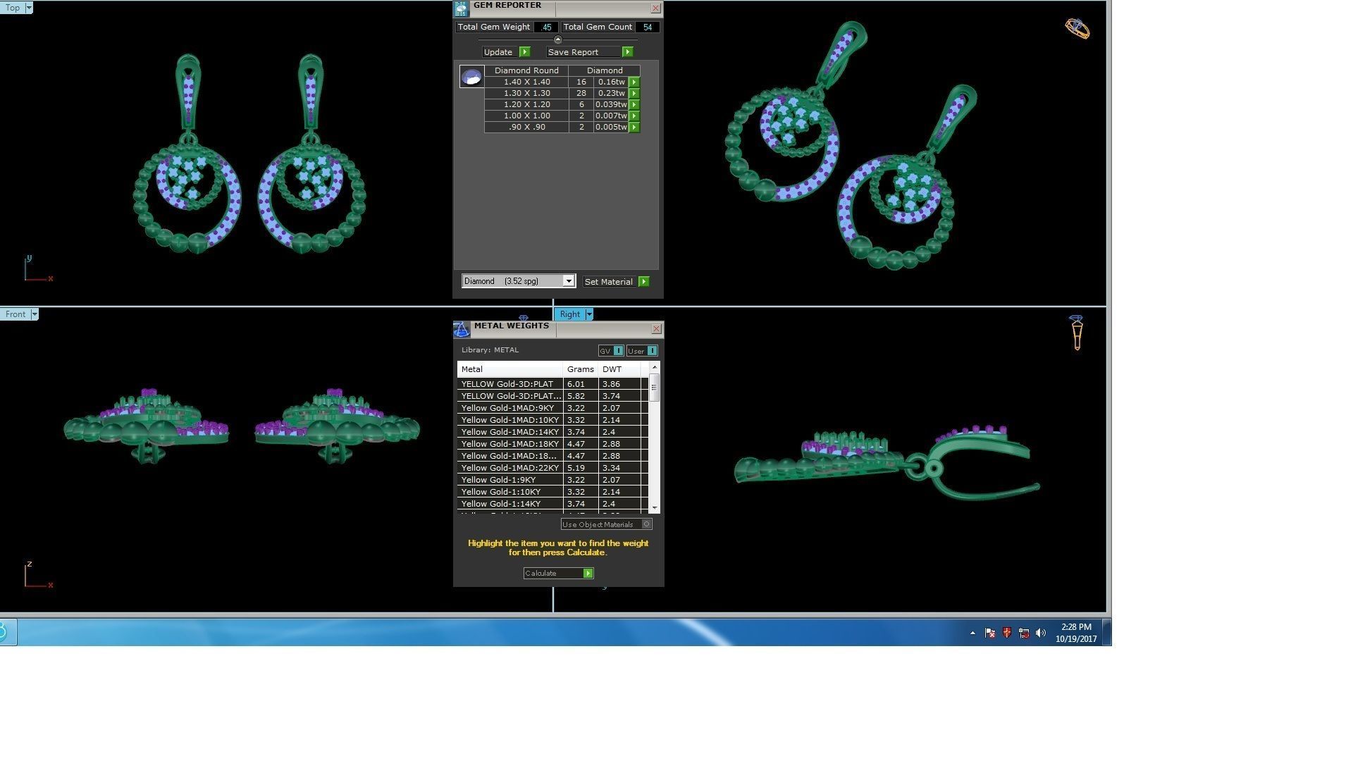 120 Drop Earrings stl details pack 3D print model_19