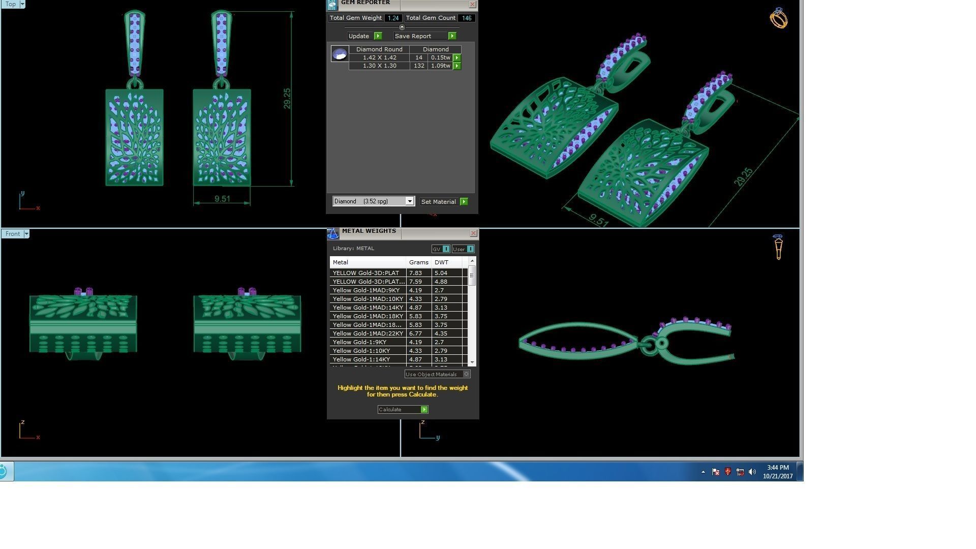 120 Drop Earrings stl details pack 3D print model_95