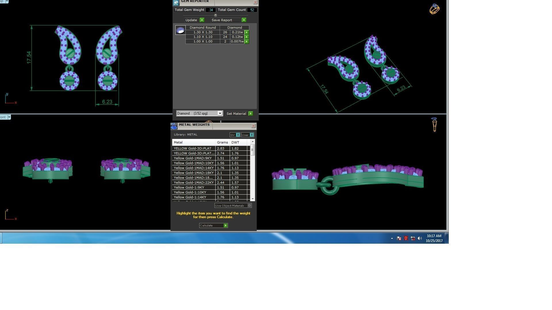 120 Drop Earrings stl details pack 3D print model_25