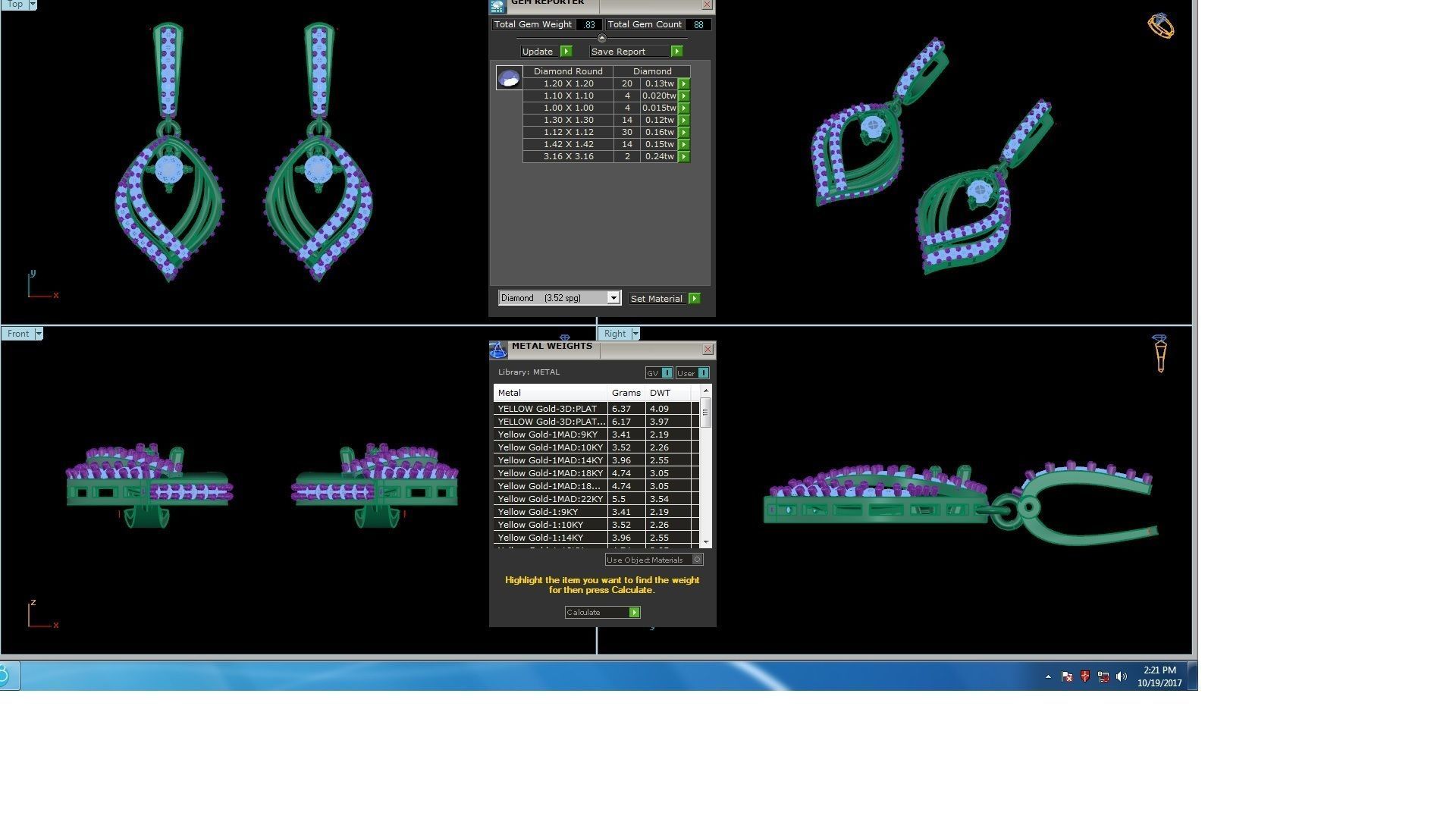 120 Drop Earrings stl details pack 3D print model_3