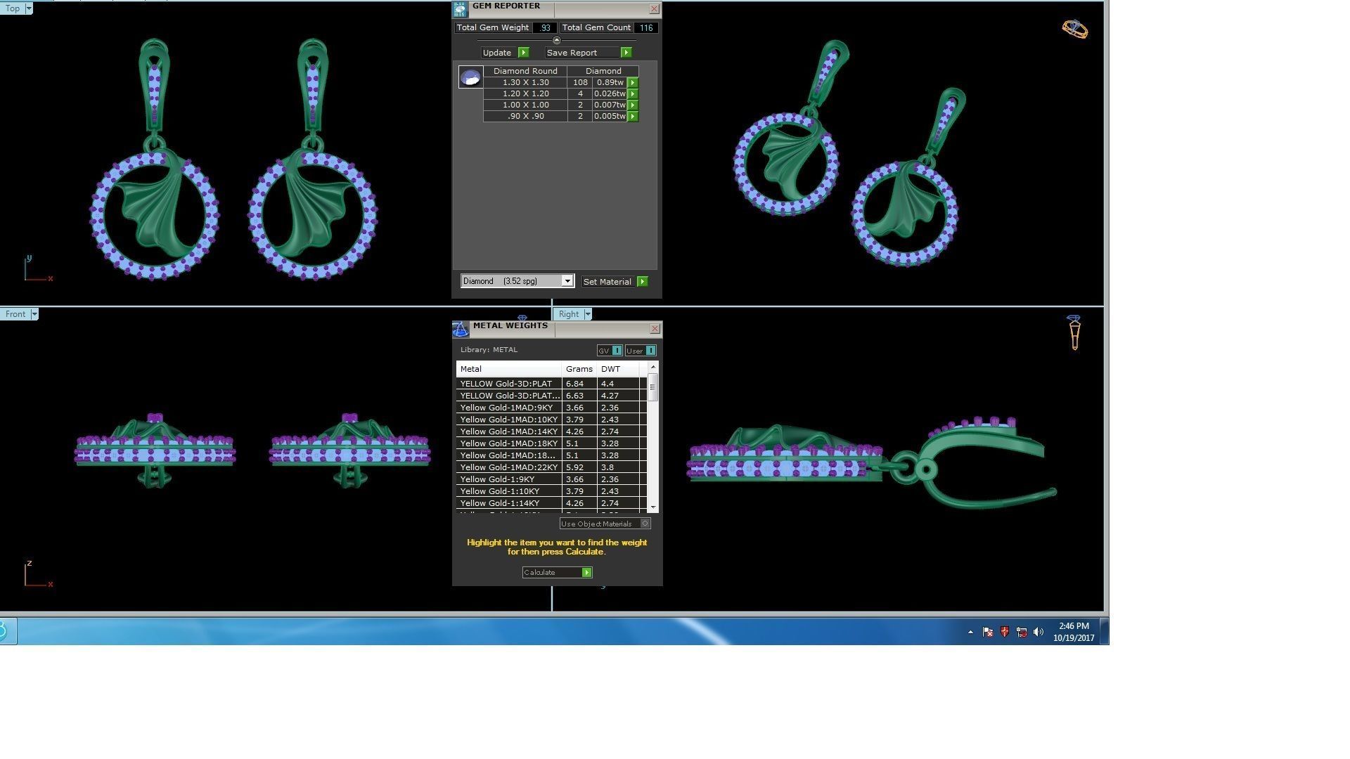 120 Drop Earrings stl details pack 3D print model_50