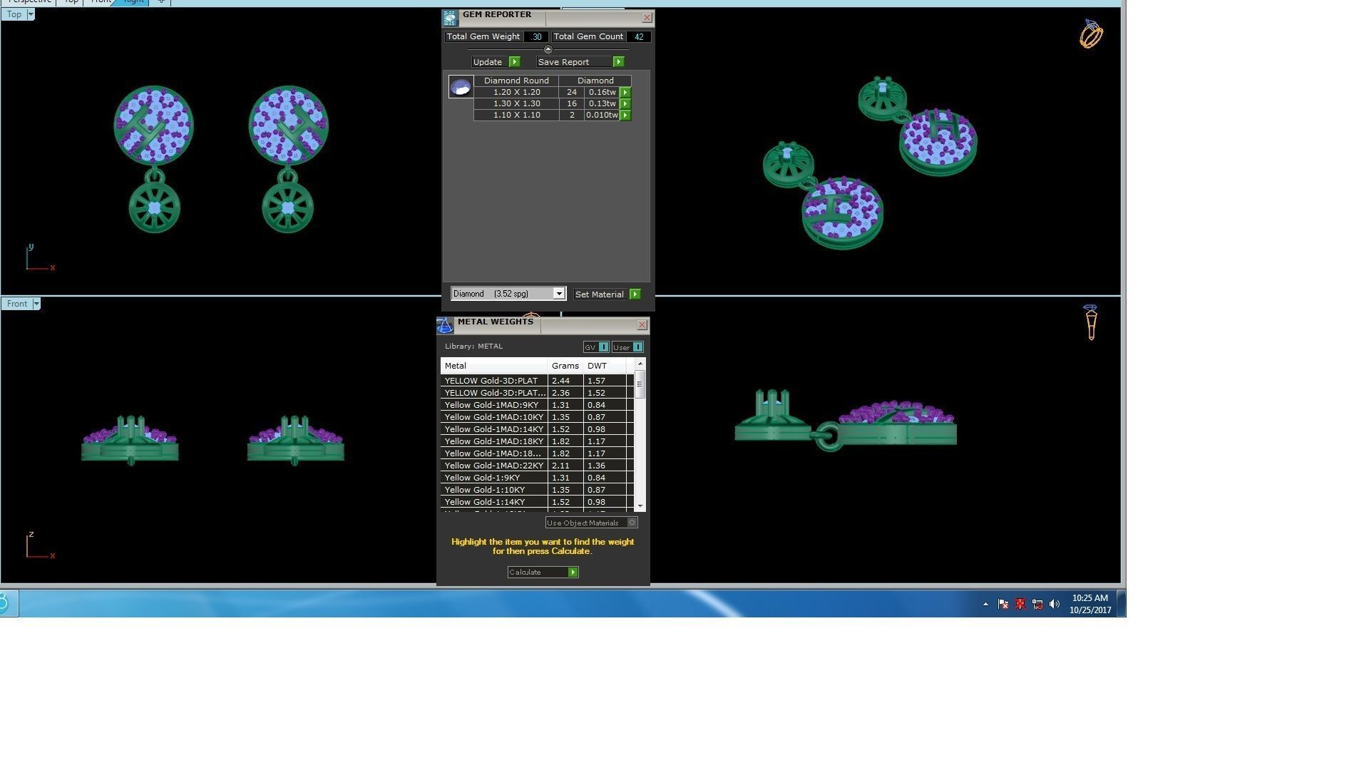 120 Drop Earrings stl details pack 3D print model_31