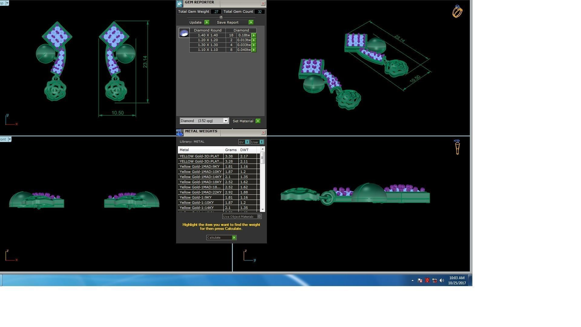 120 Drop Earrings stl details pack 3D print model_17