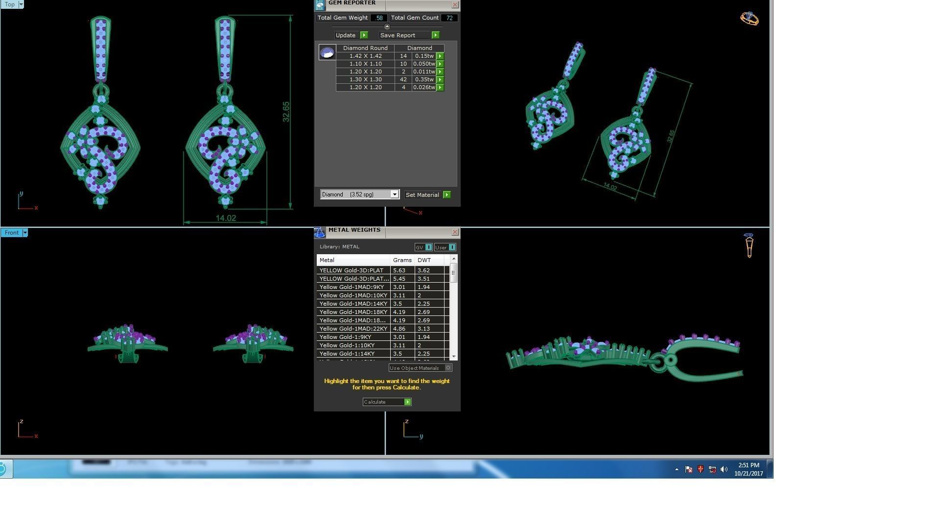 120 Drop Earrings stl details pack 3D print model_76