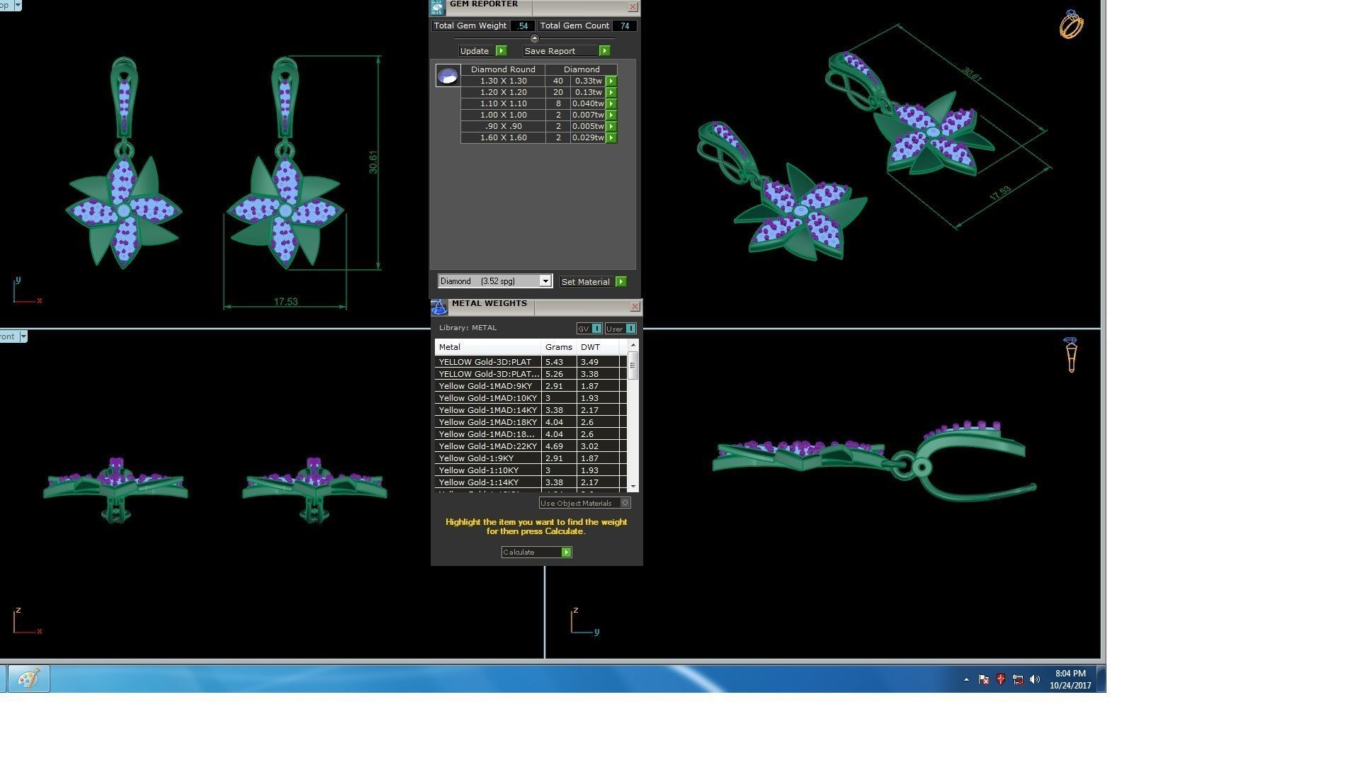 120 Drop Earrings stl details pack 3D print model_116