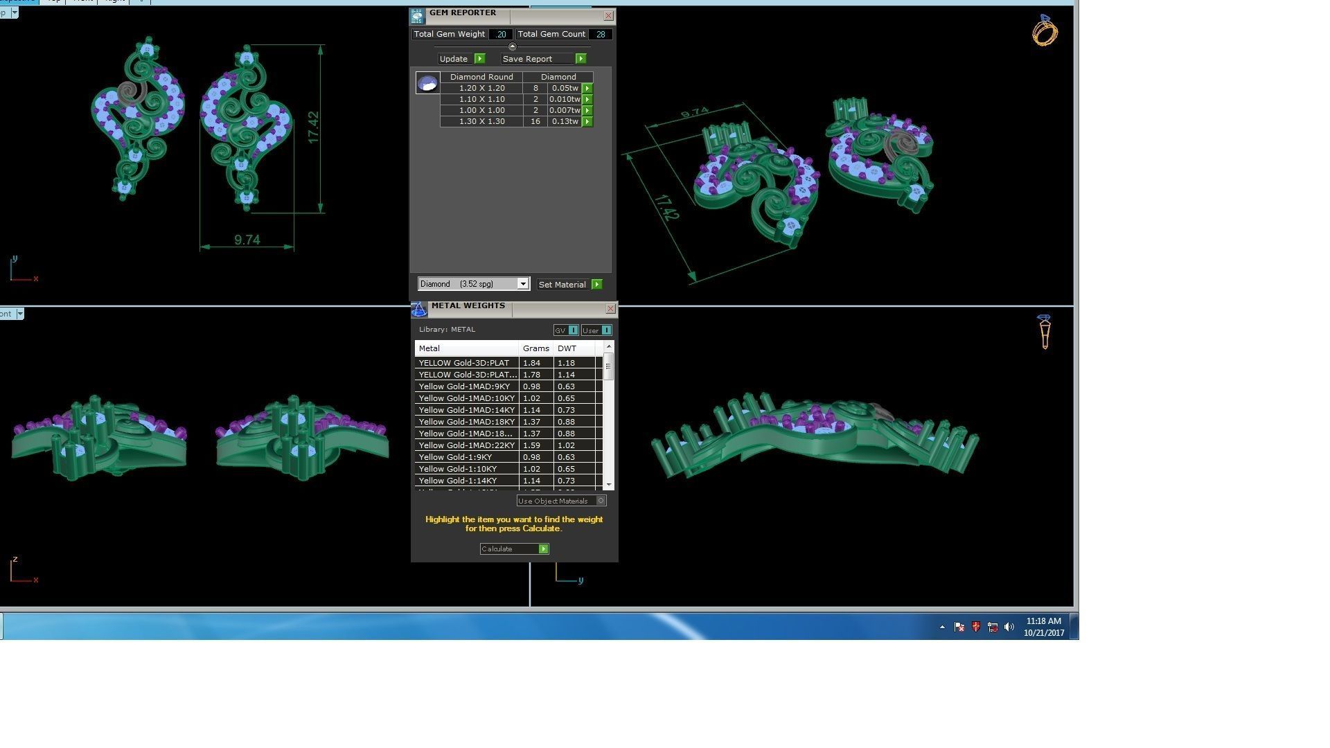 120 Drop Earrings stl details pack 3D print model_71