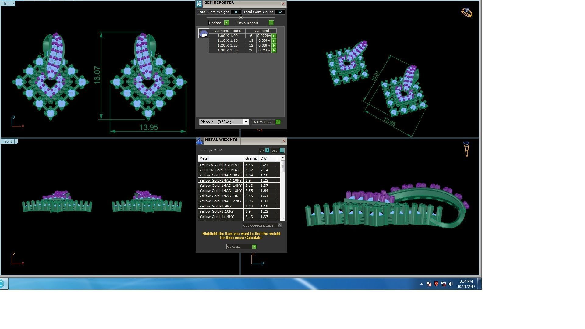 120 Drop Earrings stl details pack 3D print model_83