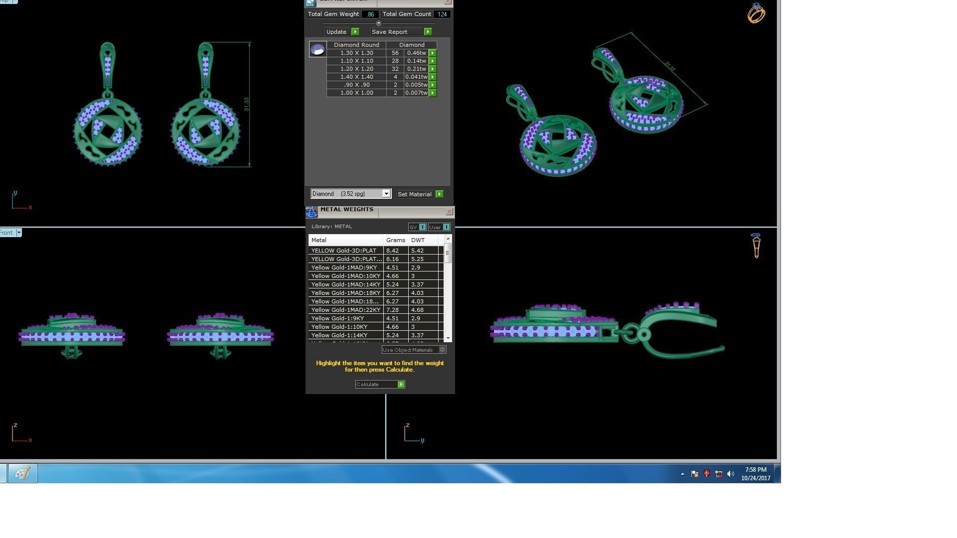 120 Drop Earrings stl details pack 3D print model_112