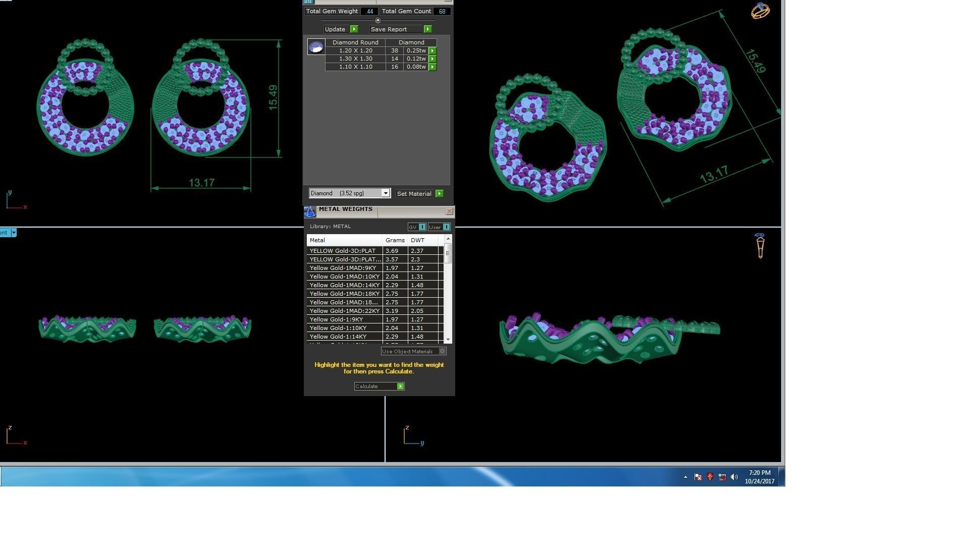120 Drop Earrings stl details pack 3D print model_103
