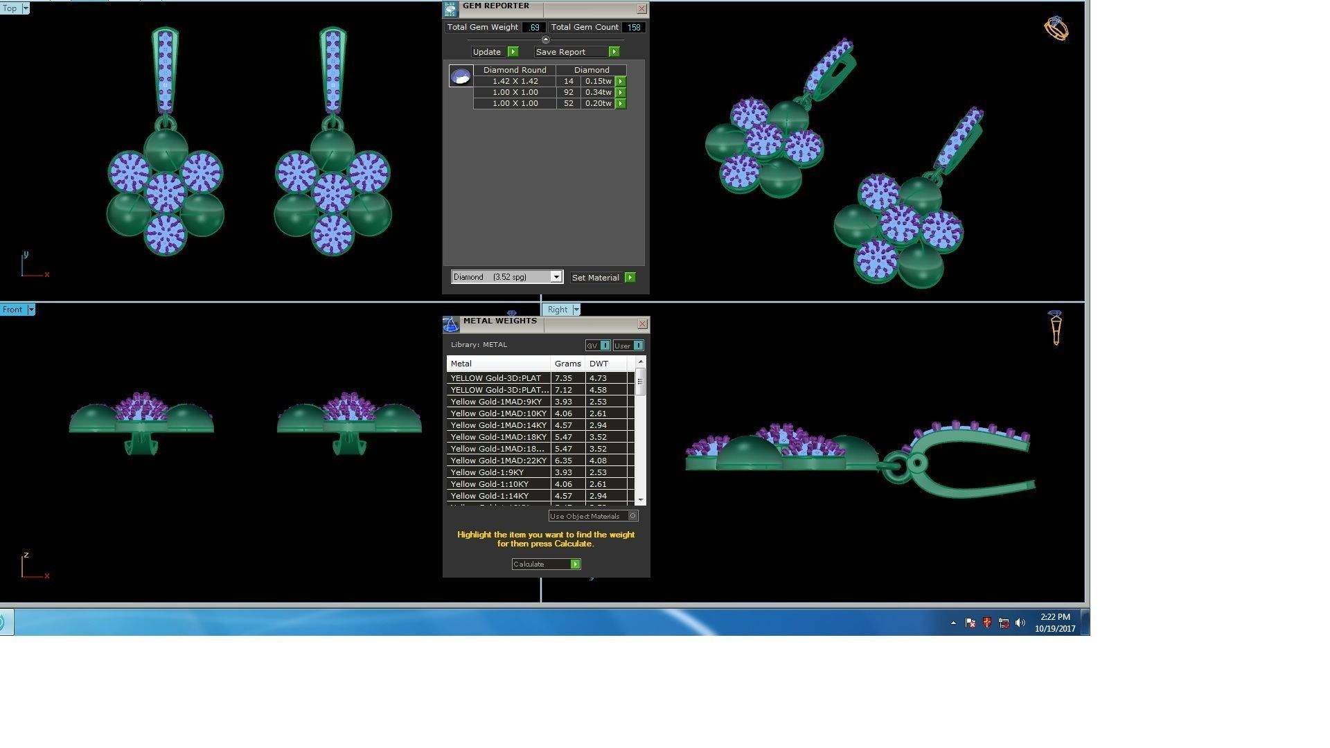 120 Drop Earrings stl details pack 3D print model_4