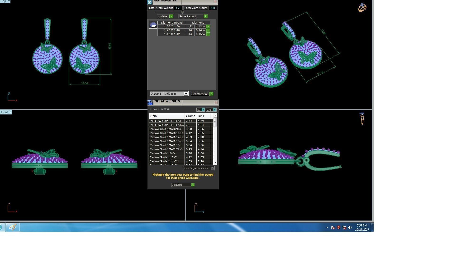 120 Drop Earrings stl details pack 3D print model_111