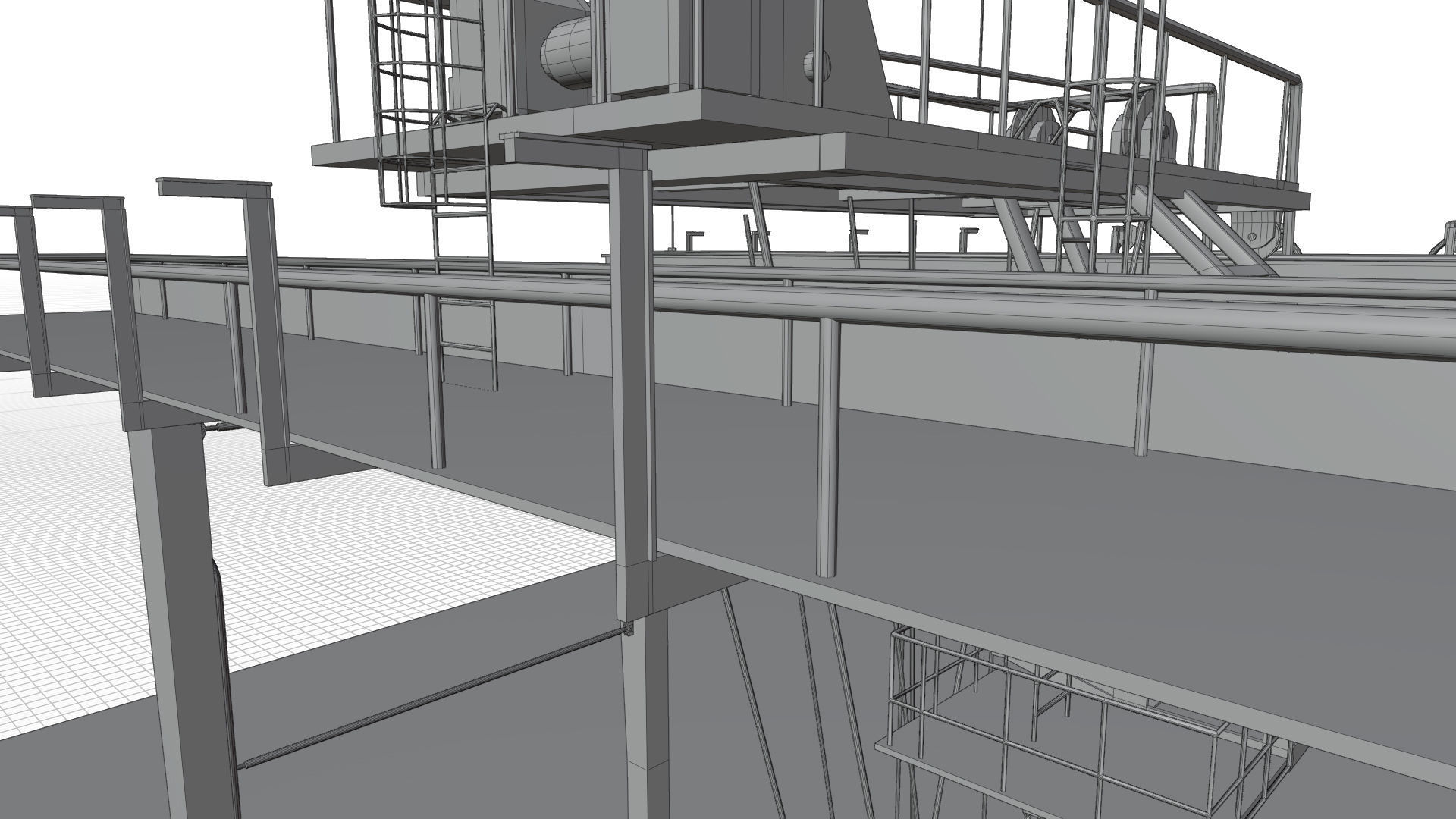 Port Crane 3D model_22