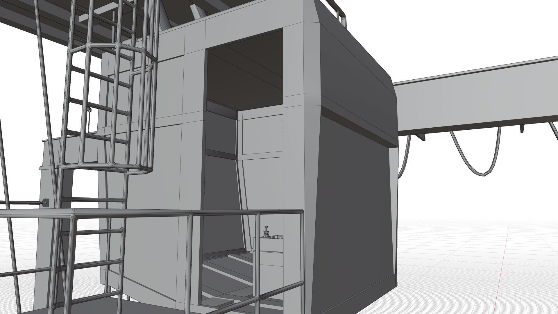 Port Crane 3D model_26