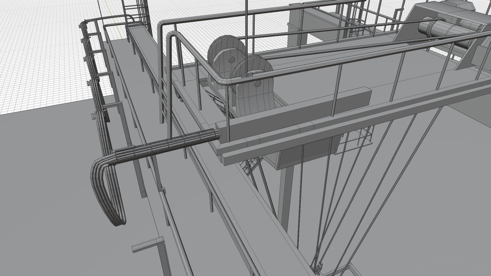 Port Crane 3D model_25