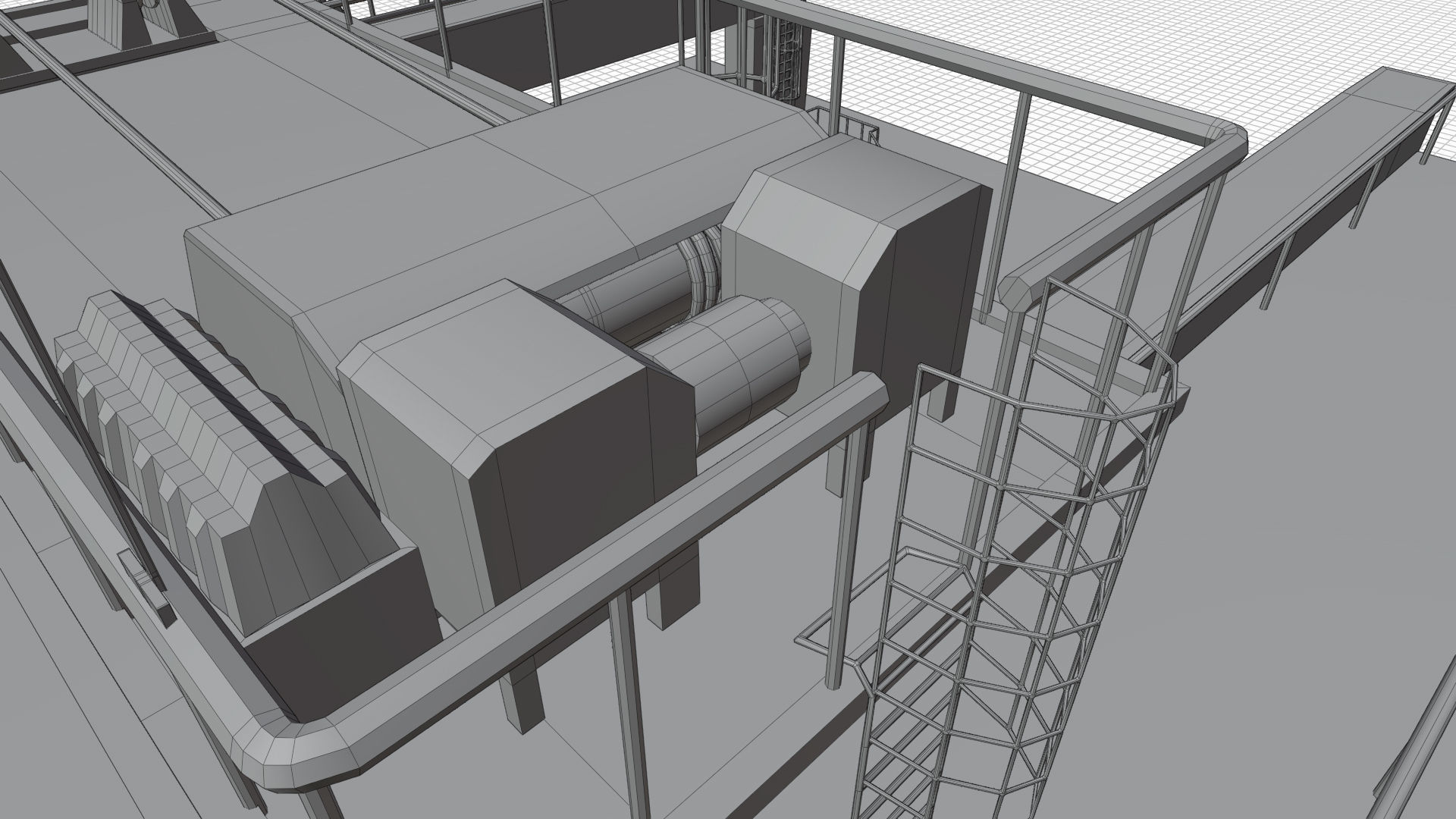 Port Crane 3D model_24