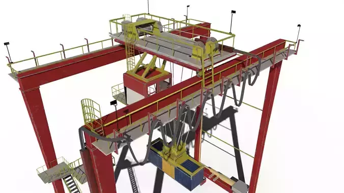 Port Crane 3D model