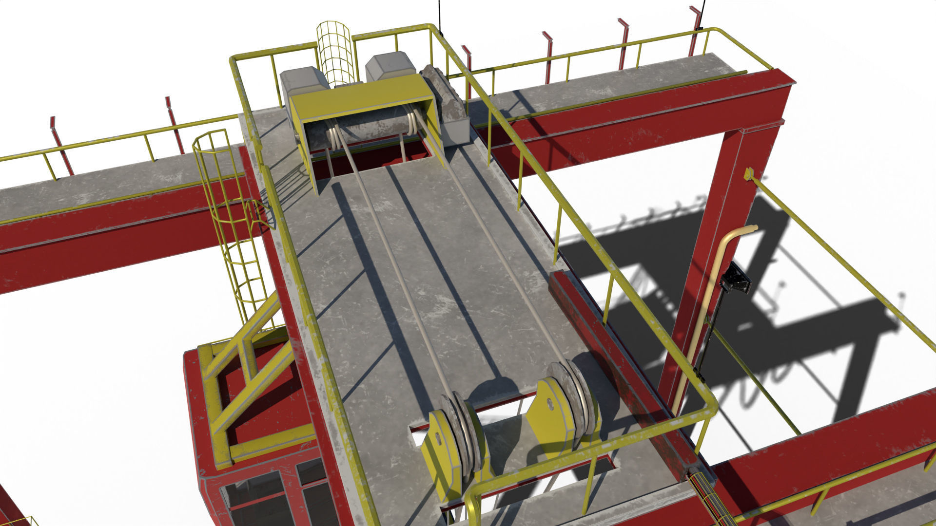 Port Crane 3D model_17