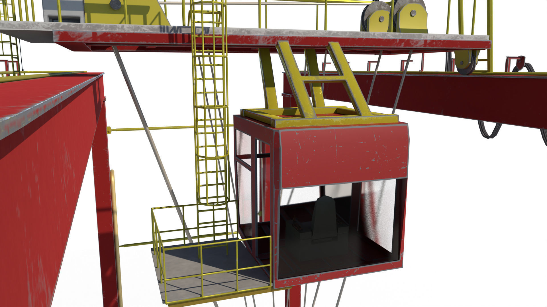 Port Crane 3D model_18