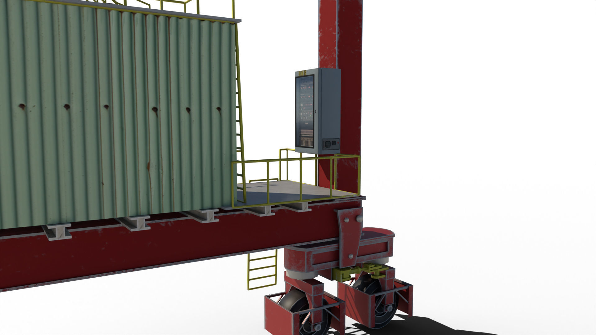 Port Crane 3D model_13