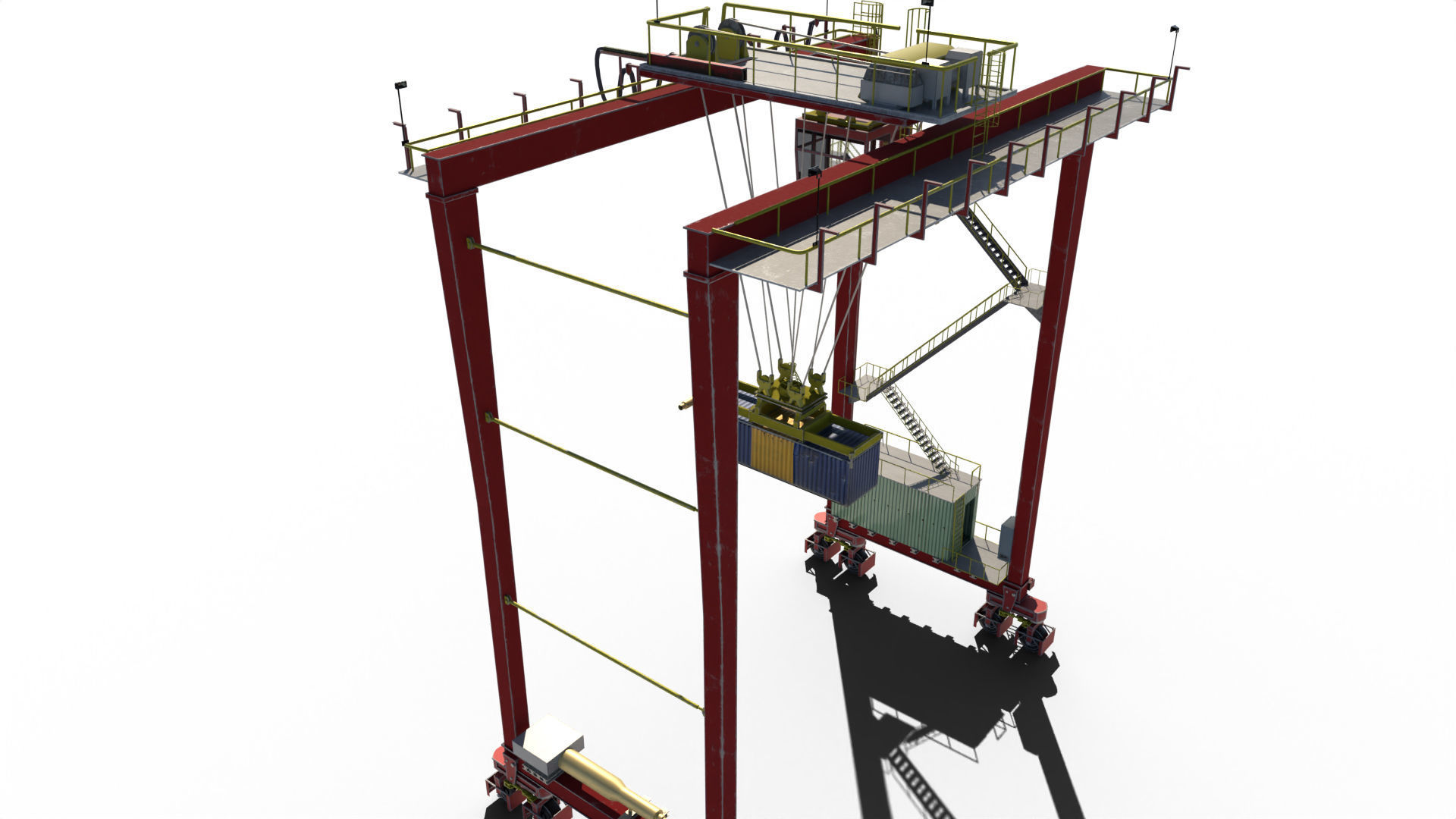 Port Crane 3D model_8