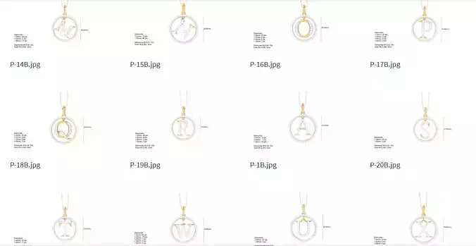 26 Alphabets Pack 3D print model