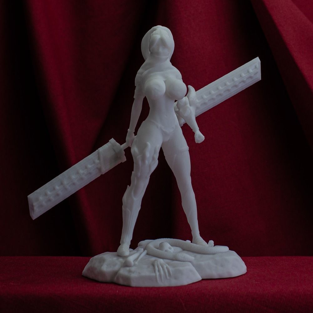3D Print model - lady warrior - Fully armored version - b 3D print model_1