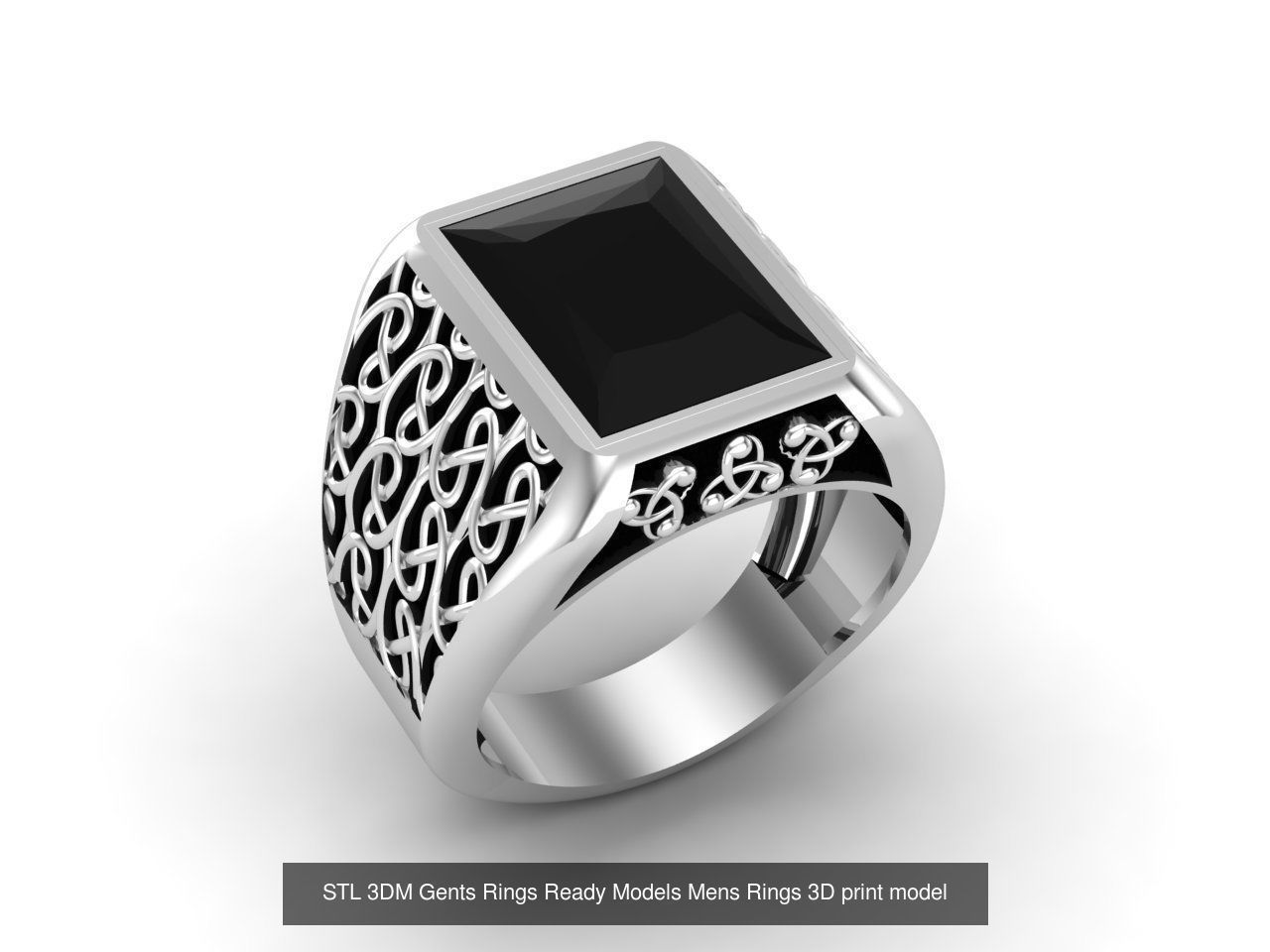 30 Files STL 3DM Gents Rings Ready Models Mens Rings 3D print 3D Model Collection_34