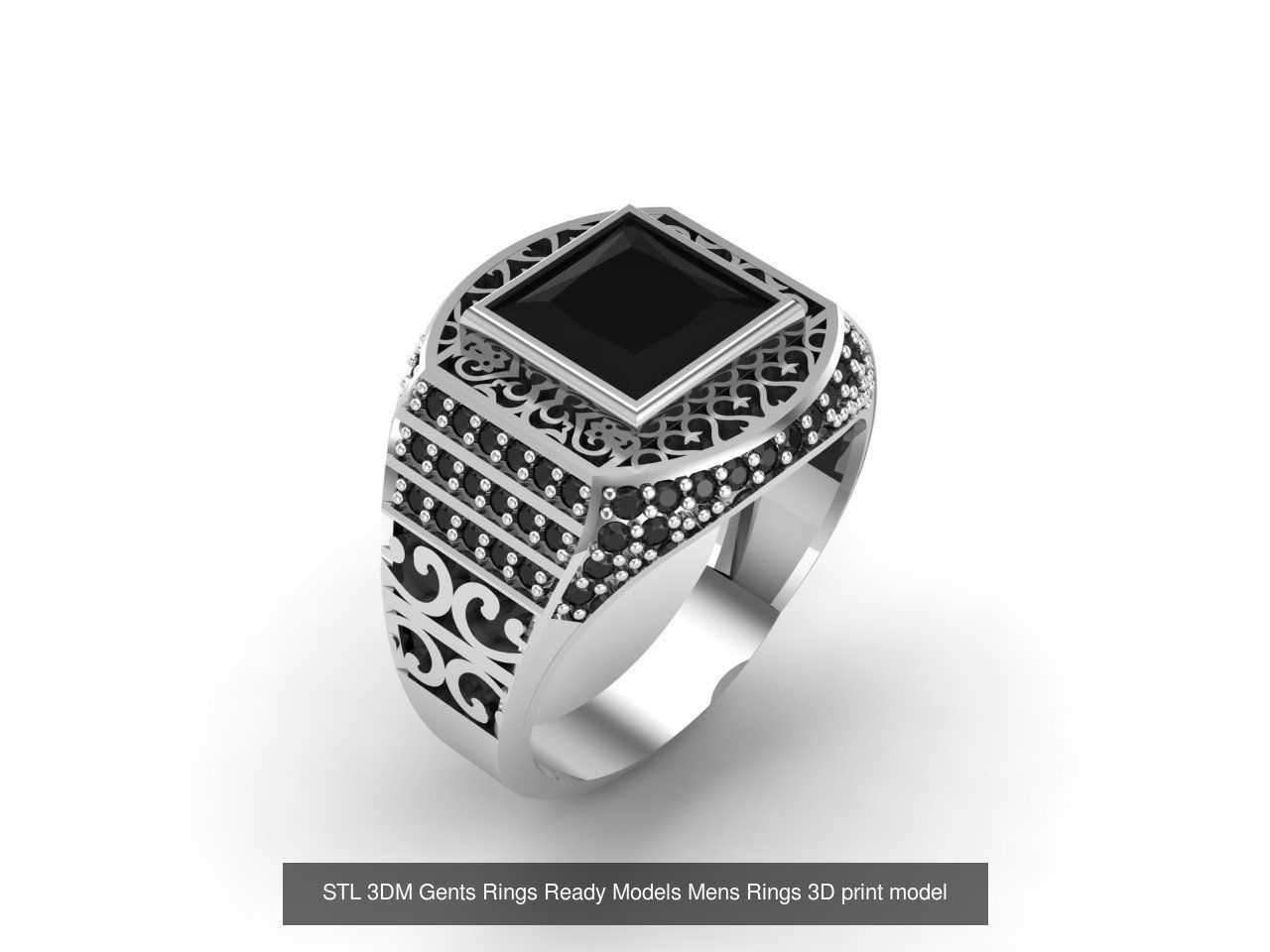 30 Files STL 3DM Gents Rings Ready Models Mens Rings 3D print 3D Model Collection_17