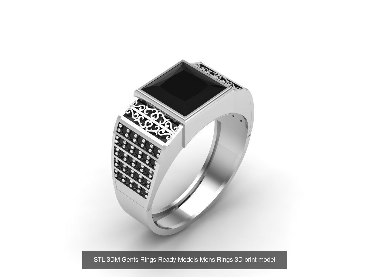 30 Files STL 3DM Gents Rings Ready Models Mens Rings 3D print 3D Model Collection_27