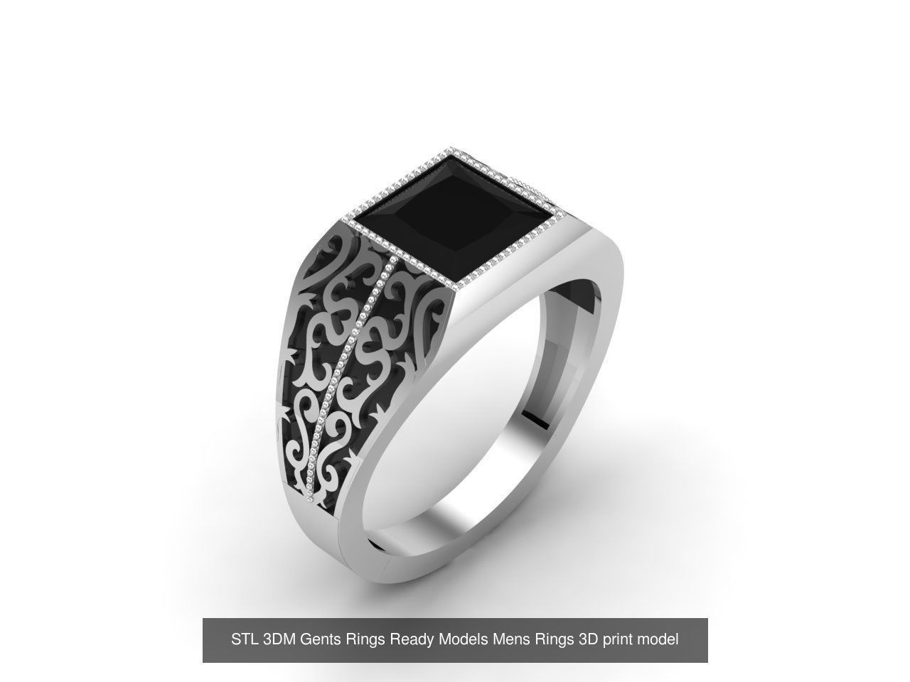 30 Files STL 3DM Gents Rings Ready Models Mens Rings 3D print 3D Model Collection_20
