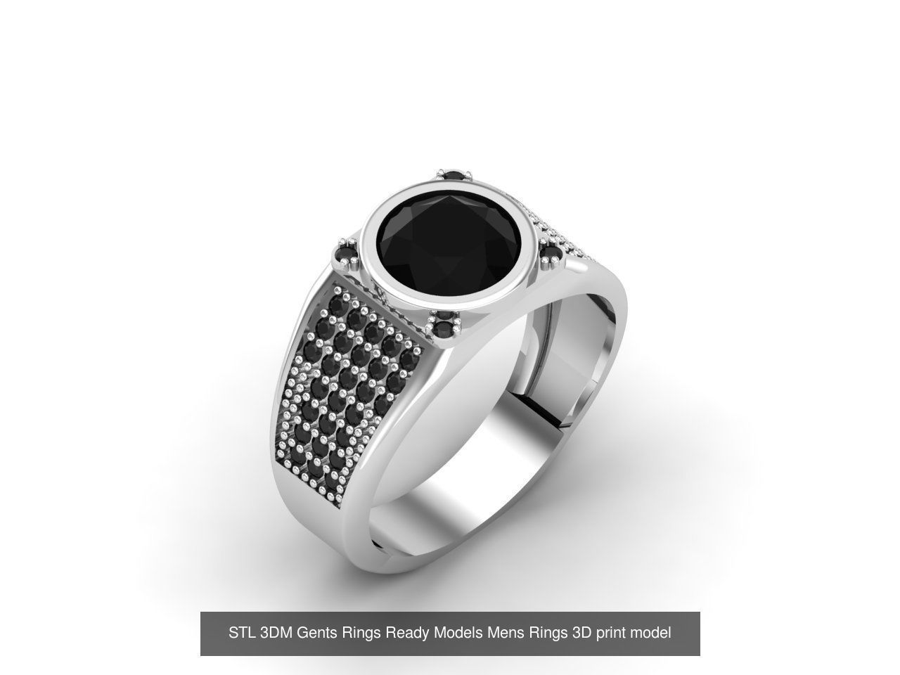 30 Files STL 3DM Gents Rings Ready Models Mens Rings 3D print 3D Model Collection_29