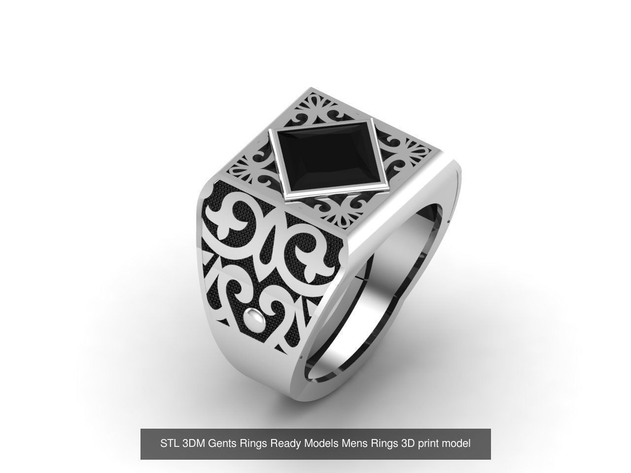30 Files STL 3DM Gents Rings Ready Models Mens Rings 3D print 3D Model Collection_10