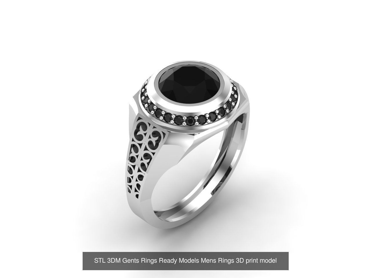 30 Files STL 3DM Gents Rings Ready Models Mens Rings 3D print 3D Model Collection_31