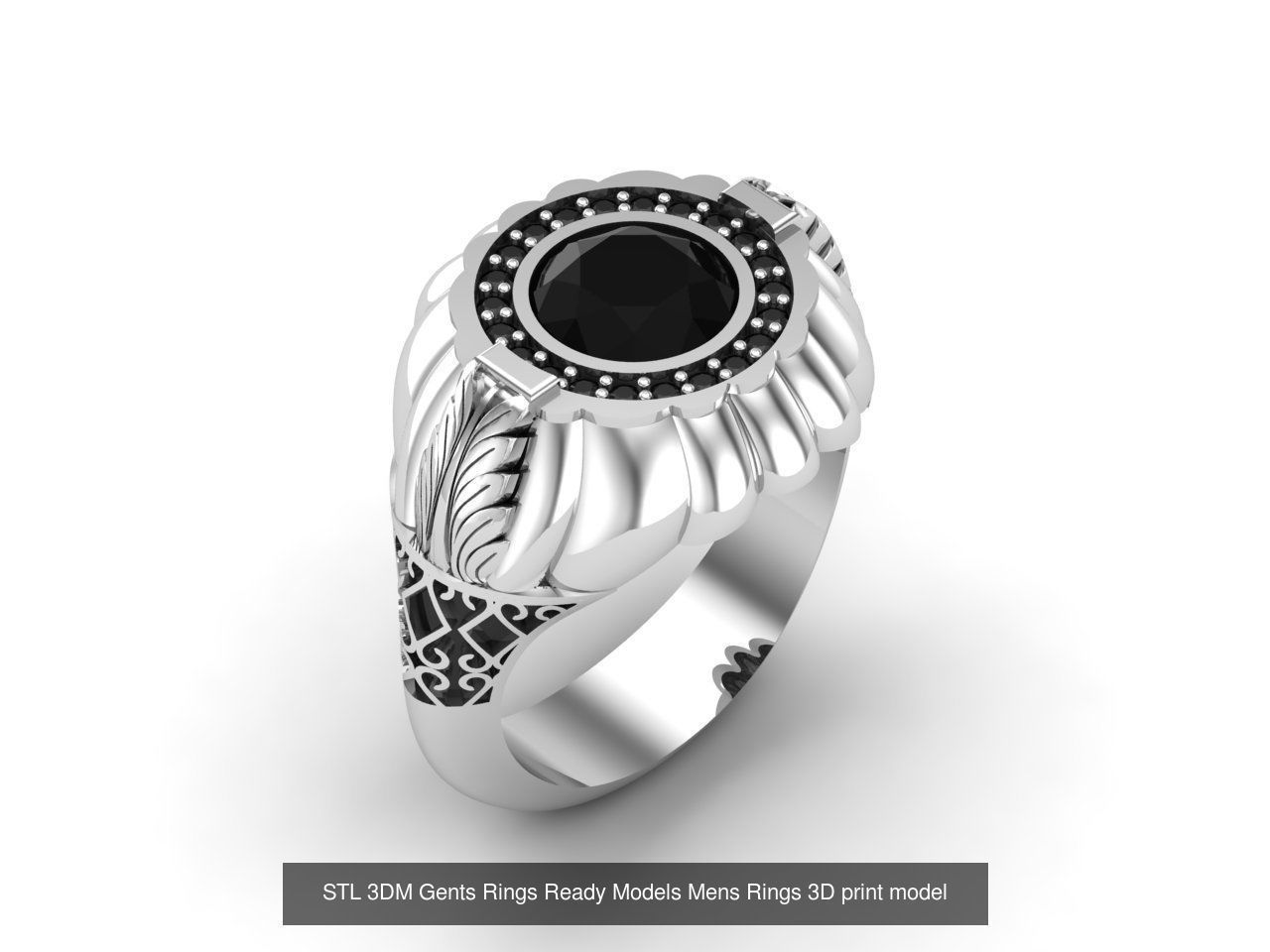 30 Files STL 3DM Gents Rings Ready Models Mens Rings 3D print 3D Model Collection_13