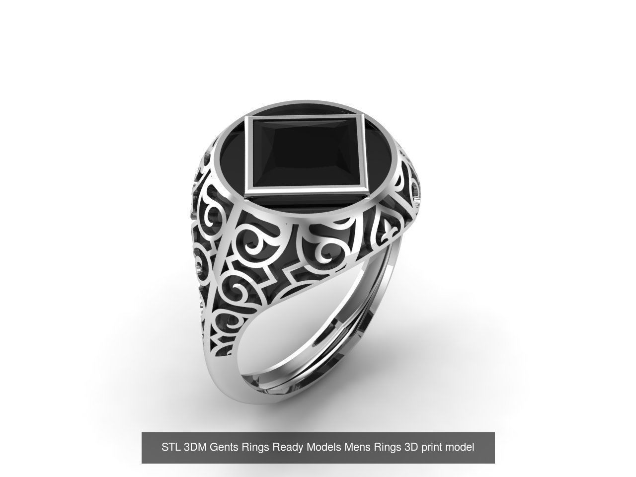 30 Files STL 3DM Gents Rings Ready Models Mens Rings 3D print 3D Model Collection_33