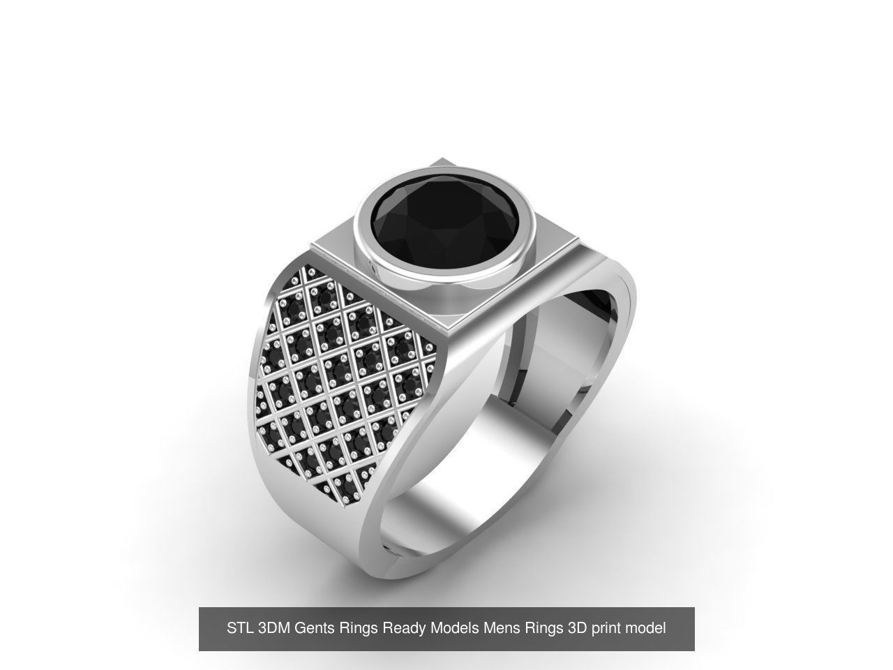 30 Files STL 3DM Gents Rings Ready Models Mens Rings 3D print 3D Model Collection_25