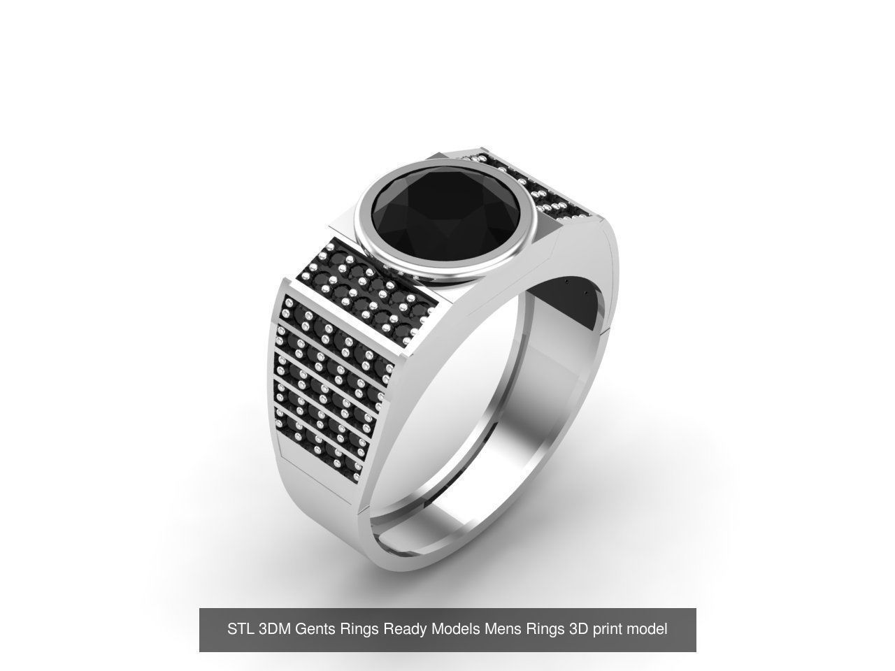 30 Files STL 3DM Gents Rings Ready Models Mens Rings 3D print 3D Model Collection_16