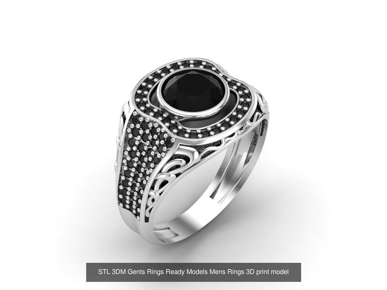 30 Files STL 3DM Gents Rings Ready Models Mens Rings 3D print 3D Model Collection_11